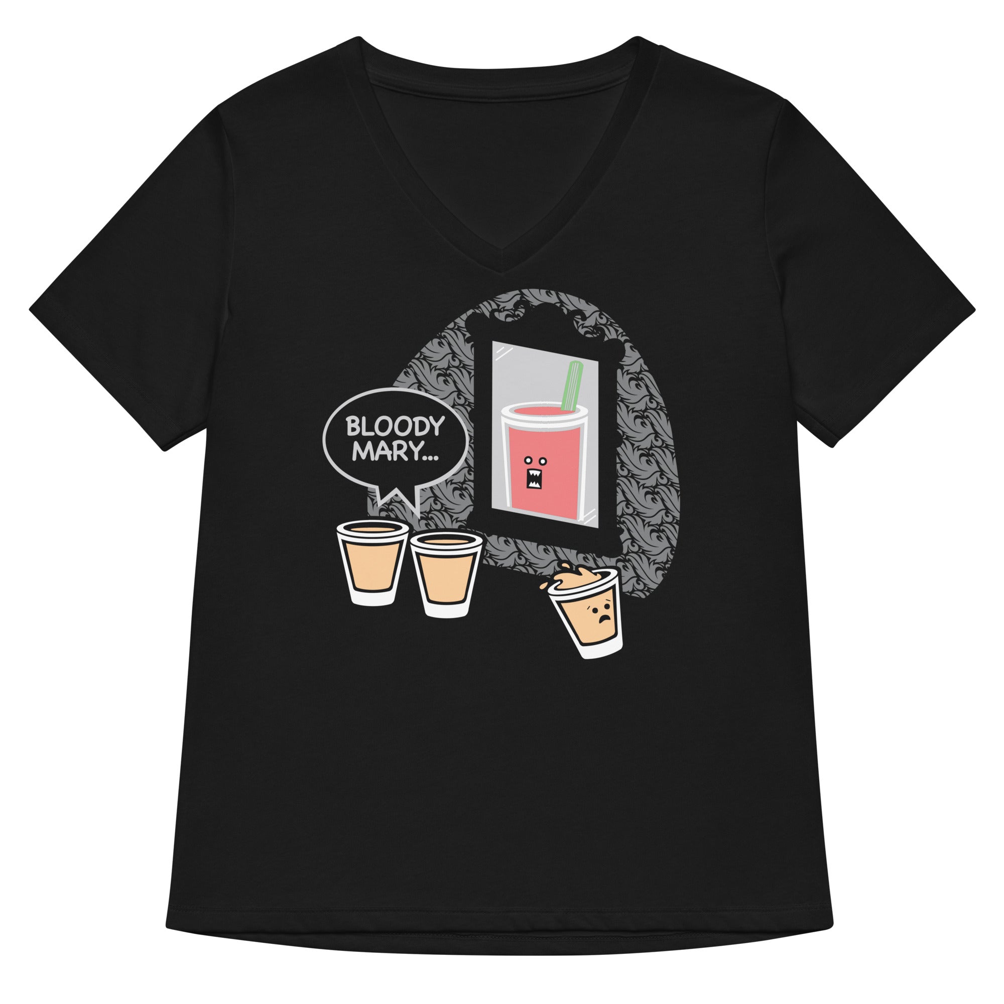 Bloody Mary Women S V Neck Tee V Neck T Shirt Premium Print
