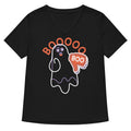 Ghost Boo Women S V Neck Tee V Neck T Shirt Gift Ready