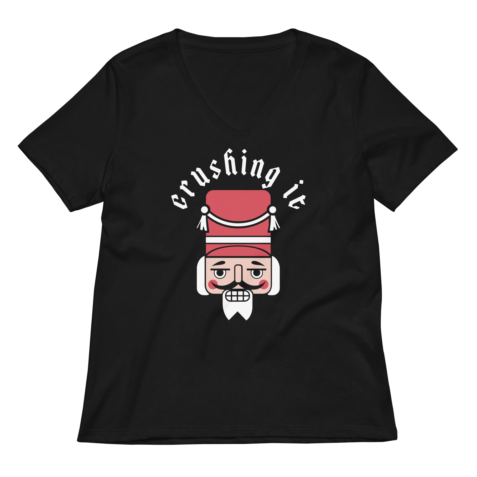 Crushing It Women S V Neck Tee V Neck T Shirt Premium Print
