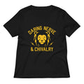 Daring Nerve And Chivalry Women S V Neck Tee V Neck T Shirt Gift Ready