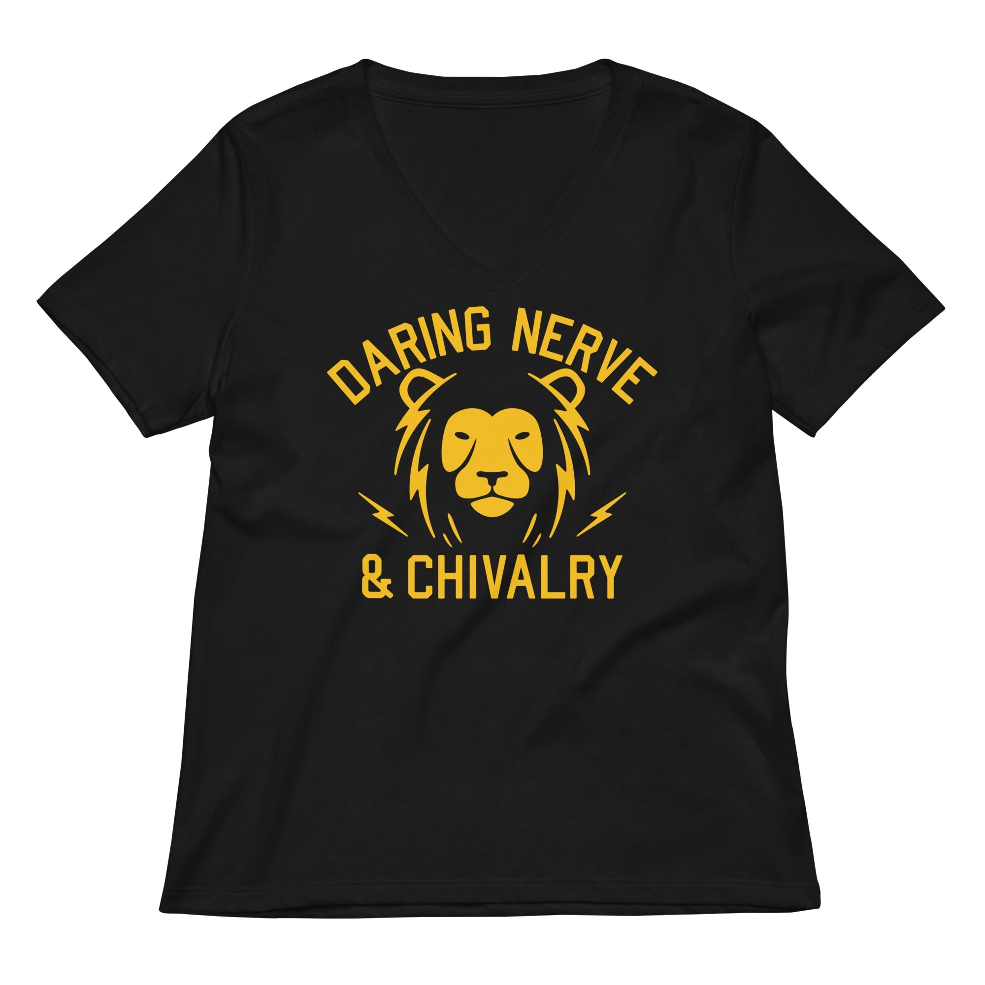 Daring Nerve And Chivalry Women S V Neck Tee V Neck T Shirt Gift Ready