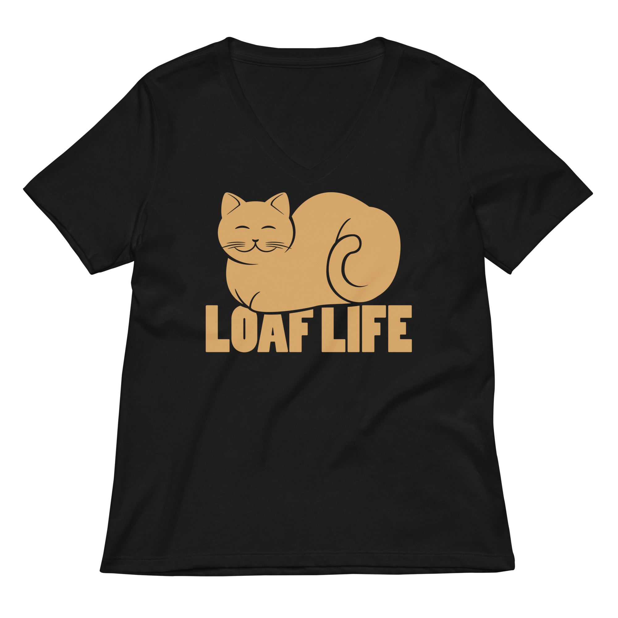 Loaf Life Women S V Neck Tee V Neck T Shirt Minimal Style