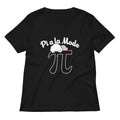 Pi A La Mode Women S V Neck Tee V Neck T Shirt US Trend