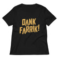Dank Farrik Women S V Neck Tee V Neck T Shirt Minimal Style