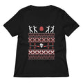 Zombie Christmas Sweater Women S V Neck Tee Gift Ready