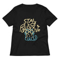 Stay Pawsitive Women S V Neck Tee V Neck T Shirt Minimal Style