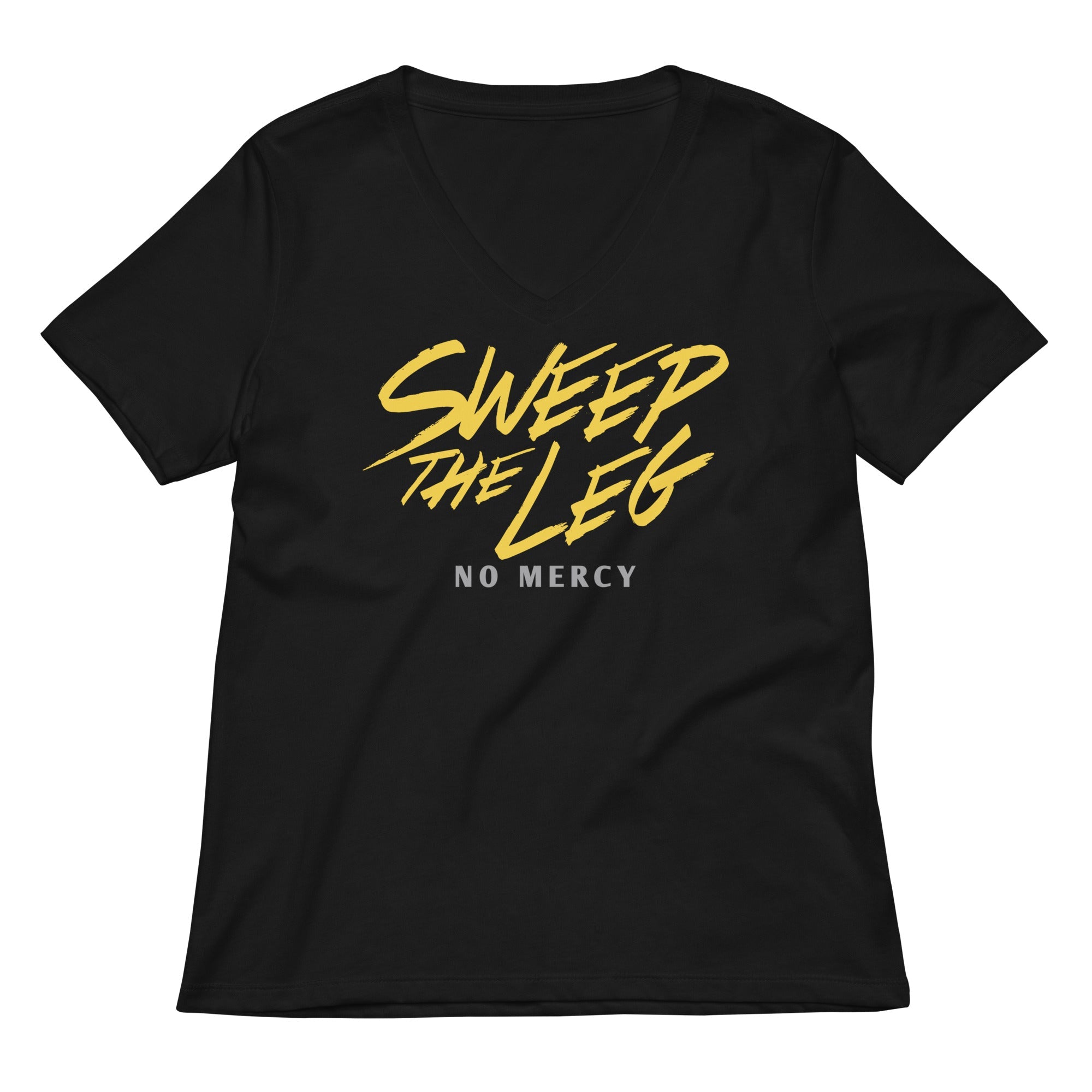 Sweep The Leg Women S V Neck Tee V Neck T Shirt US Trend