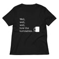 Well How The Turntables Women S V Neck Tee V Neck T Shirt Clean Design