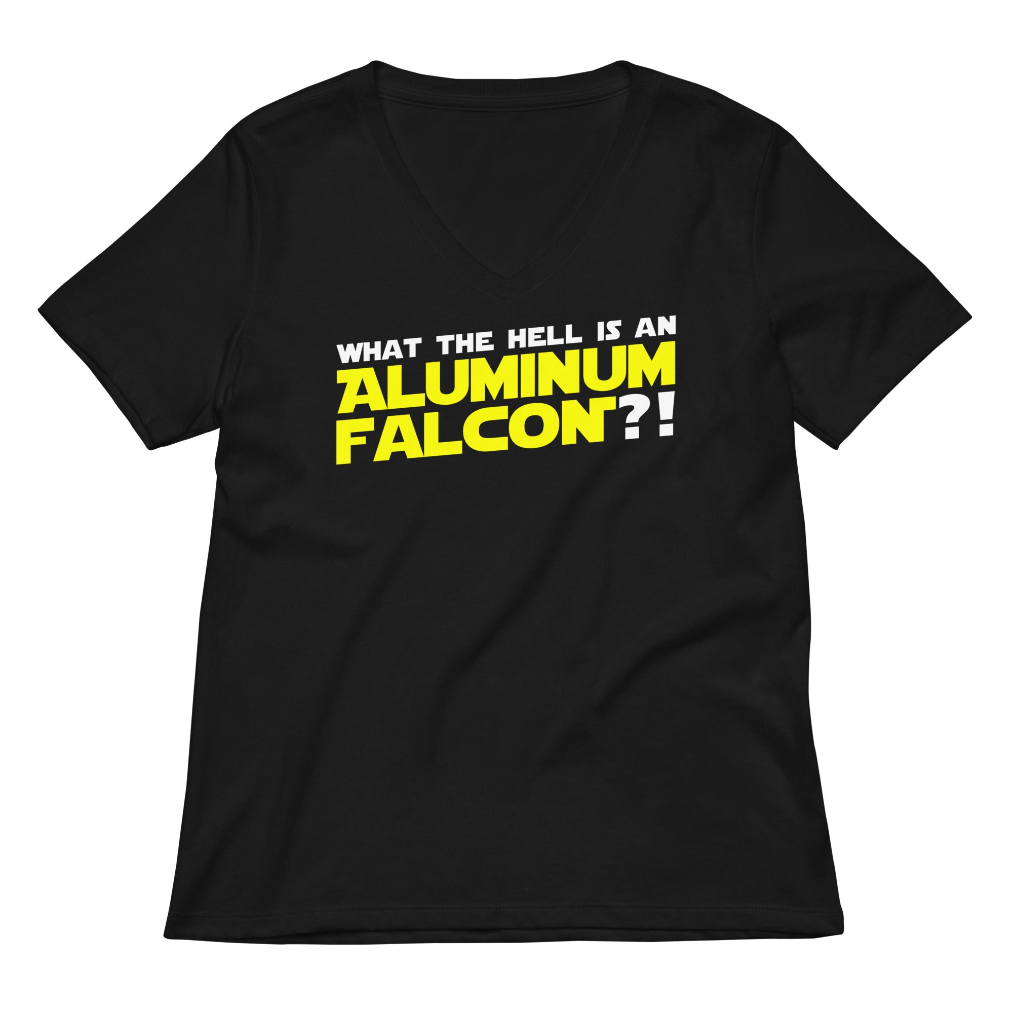 Aluminum Falcon Women S V Neck Tee V Neck T Shirt Clean Design