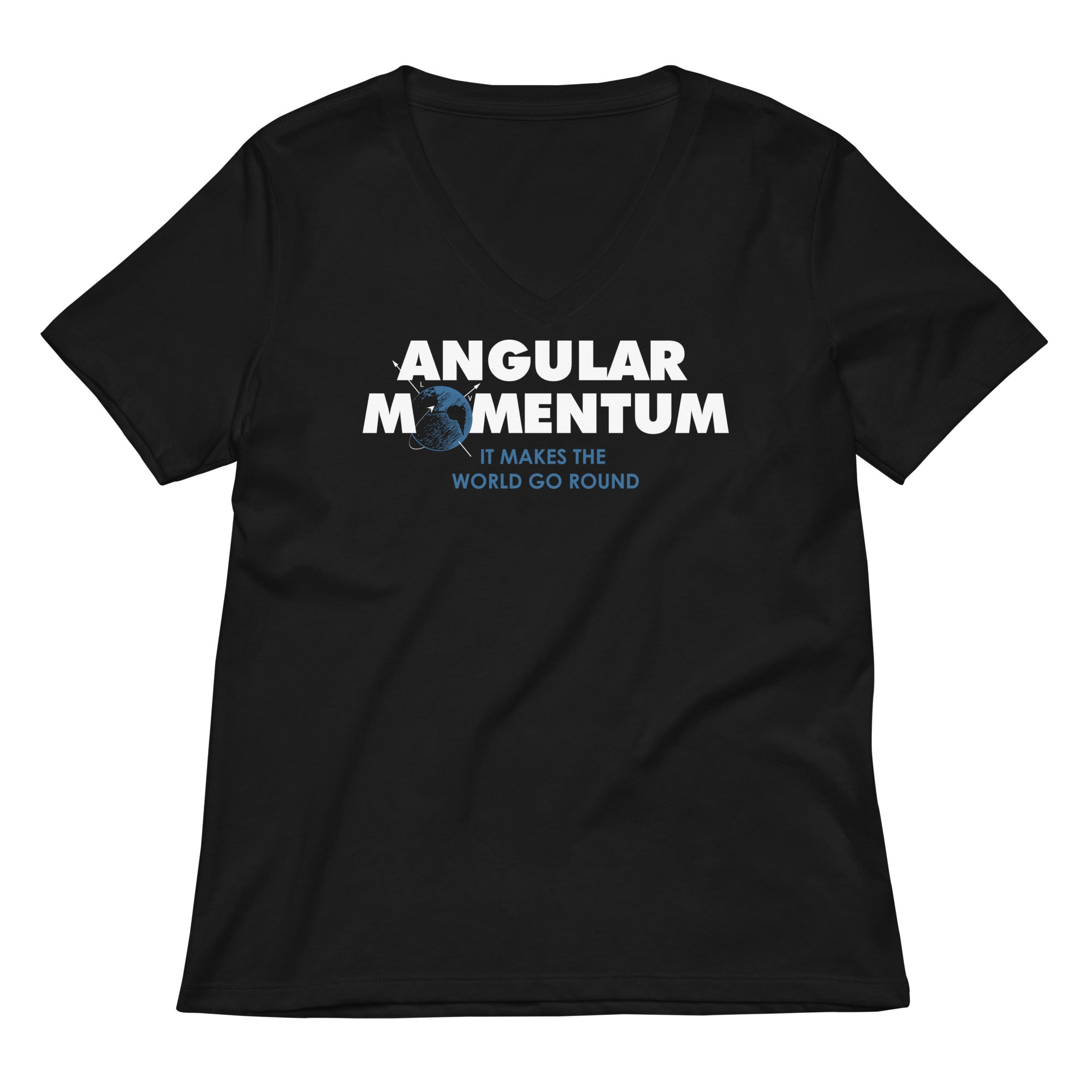 Angular Momentum Women S V Neck Tee V Neck T Shirt Everyday Wear
