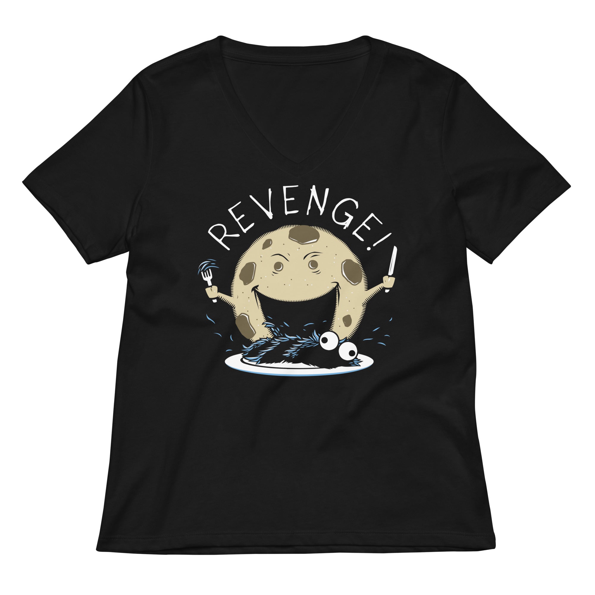 Cookie S Revenge Women V Neck Tee V Neck T Shirt Minimal Style