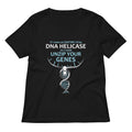 Dna Helicase Women S V Neck Tee V Neck T Shirt Clean Design