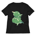 Masked Turtles Women S V Neck Tee V Neck T Shirt Everyday Wear