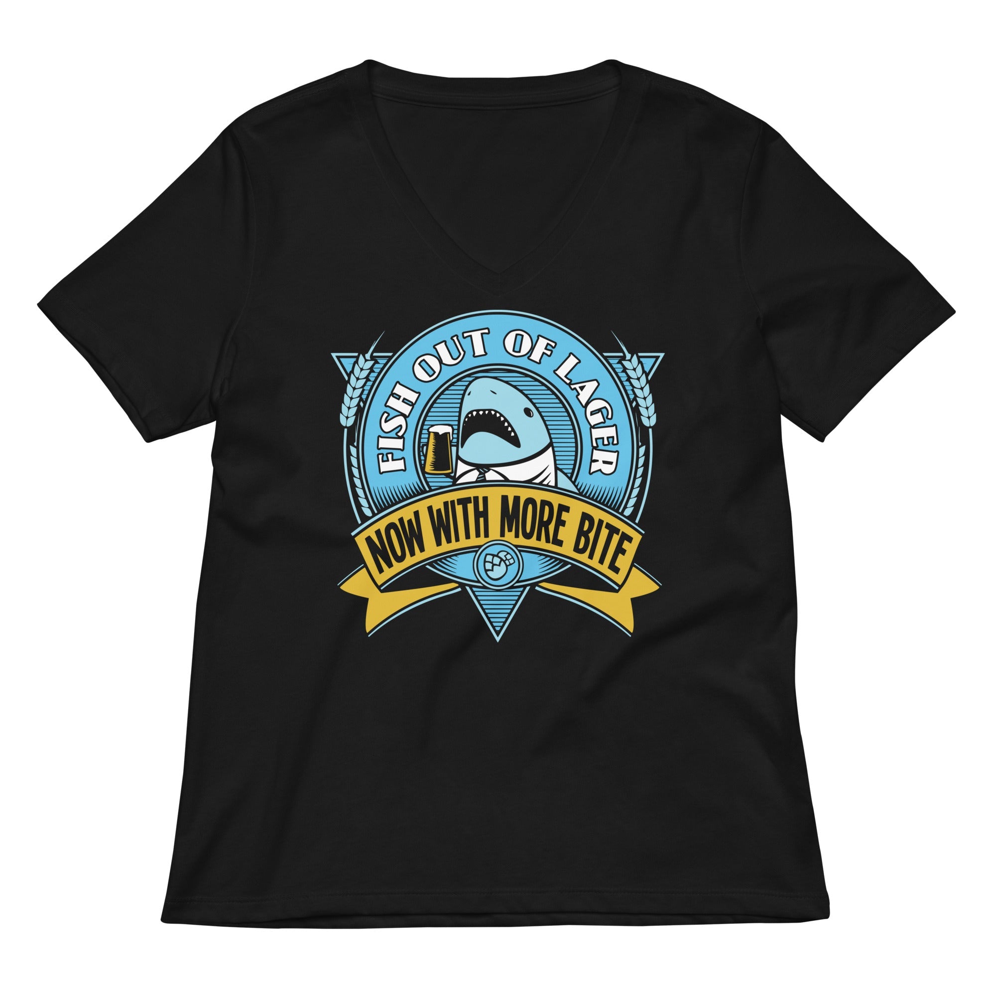 Fish Out Of Lager Women S V Neck Tee V Neck T Shirt Gift Ready