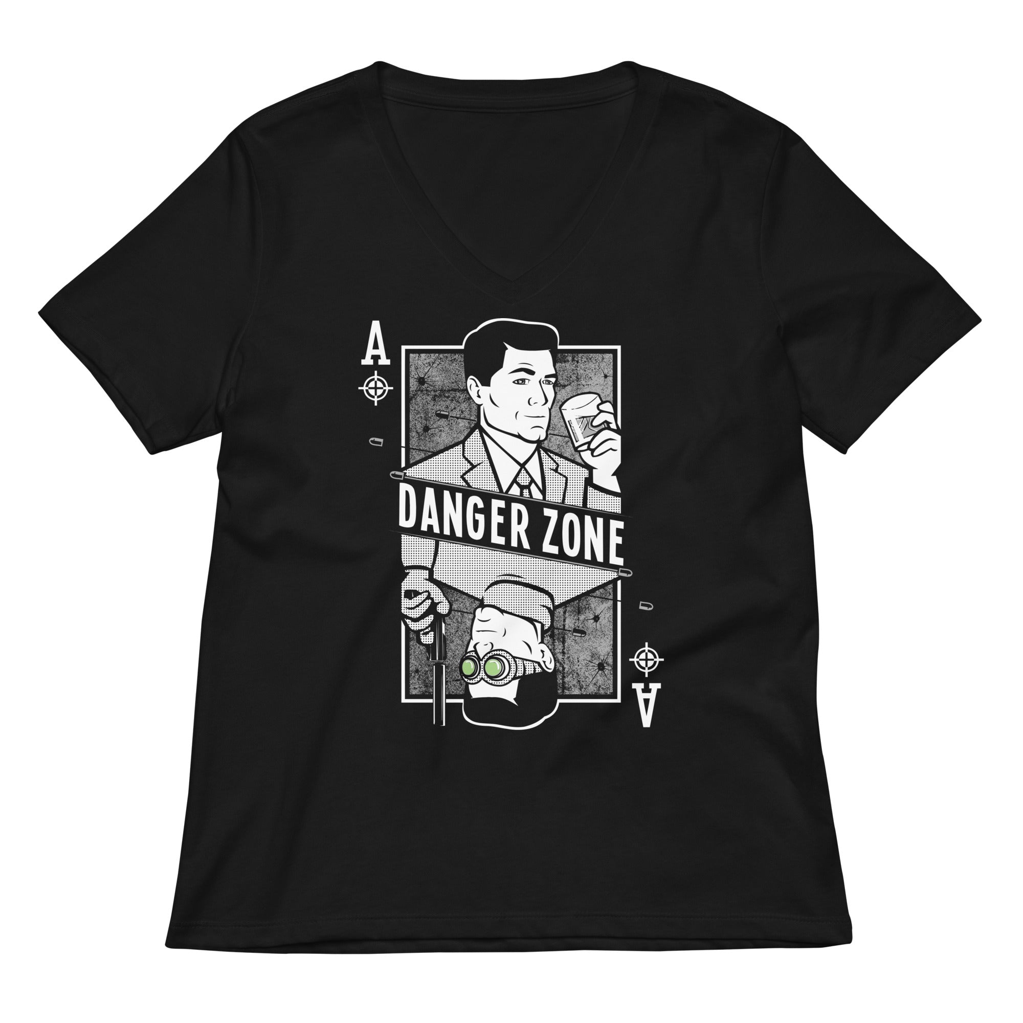 Danger Zone Women S V Neck Tee V Neck T Shirt Gift Ready