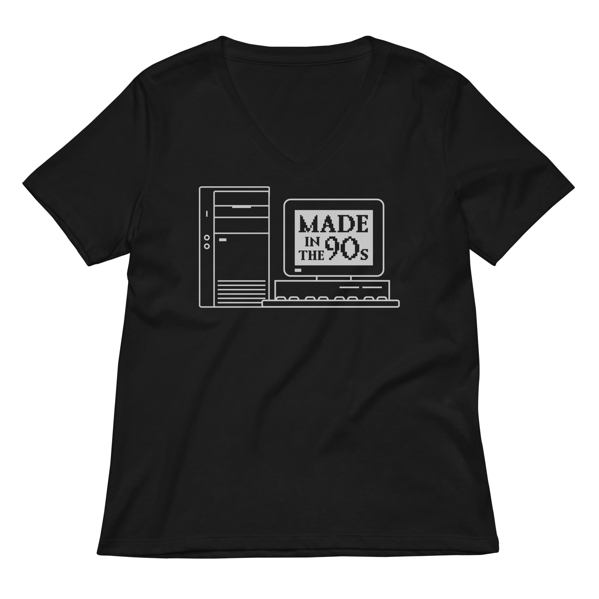 Made In The 90s Women S V Neck Tee V Neck T Shirt US Trend
