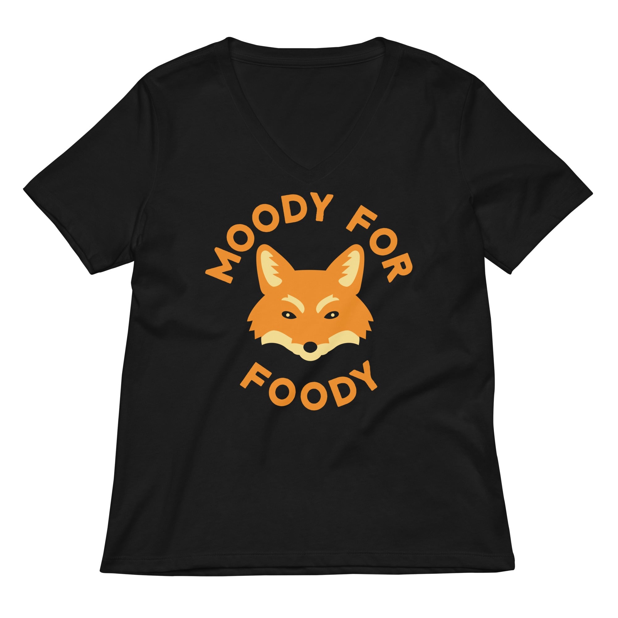 Moody For Foody Women S V Neck Tee V Neck T Shirt Gift Ready