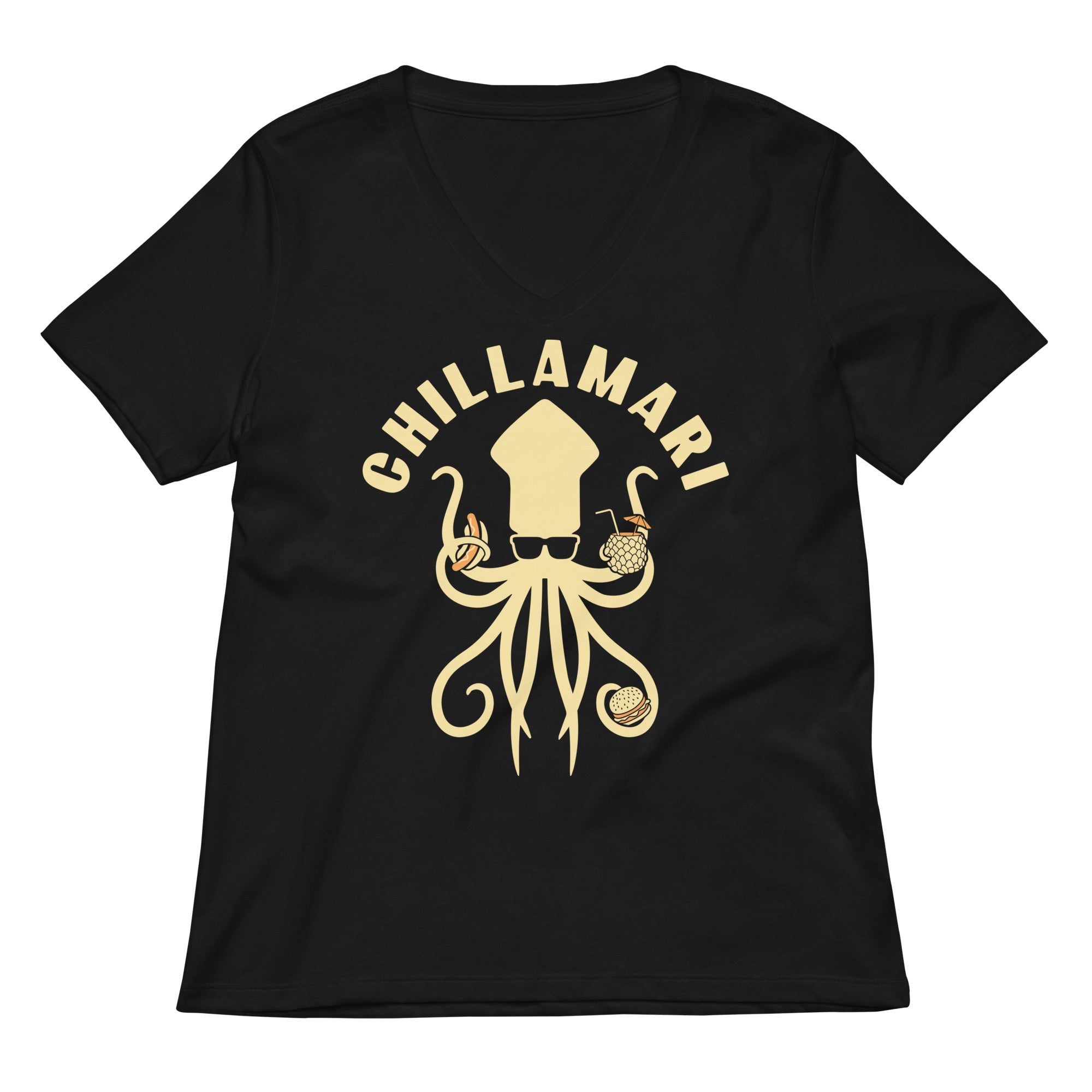 Chillamari Women S V Neck Tee V Neck T Shirt US Trend