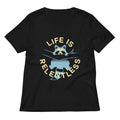 Life Is Relentless Women S V Neck Tee V Neck T Shirt Minimal Style