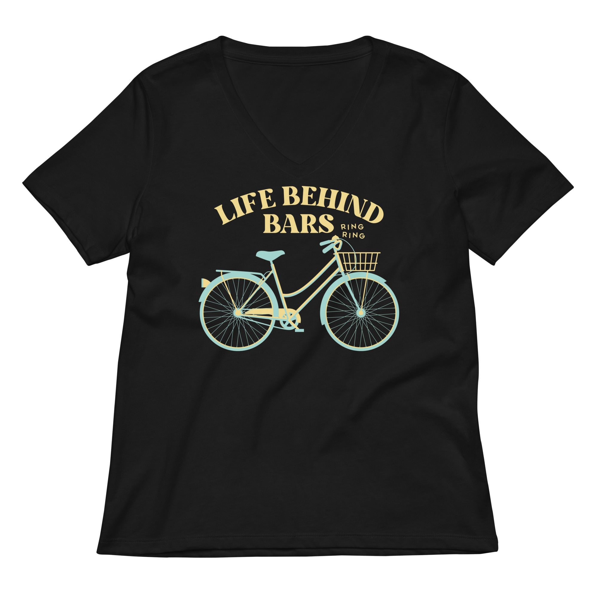 Life Behind Bars Women S V Neck Tee V Neck T Shirt Minimal Style