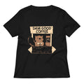 Dam Good Coffee Women S V Neck Tee V Neck T Shirt US Trend