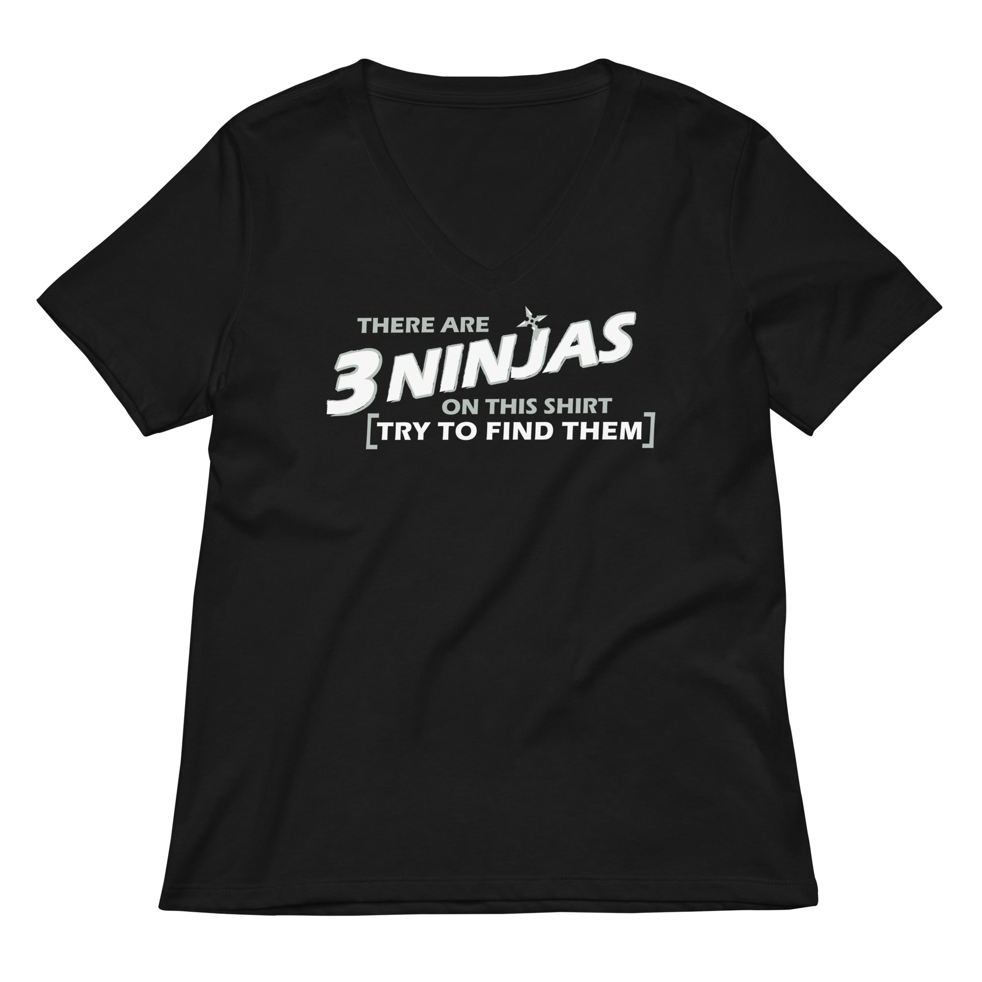 3 Ninjas Women S V Neck Tee V Neck T Shirt Premium Print