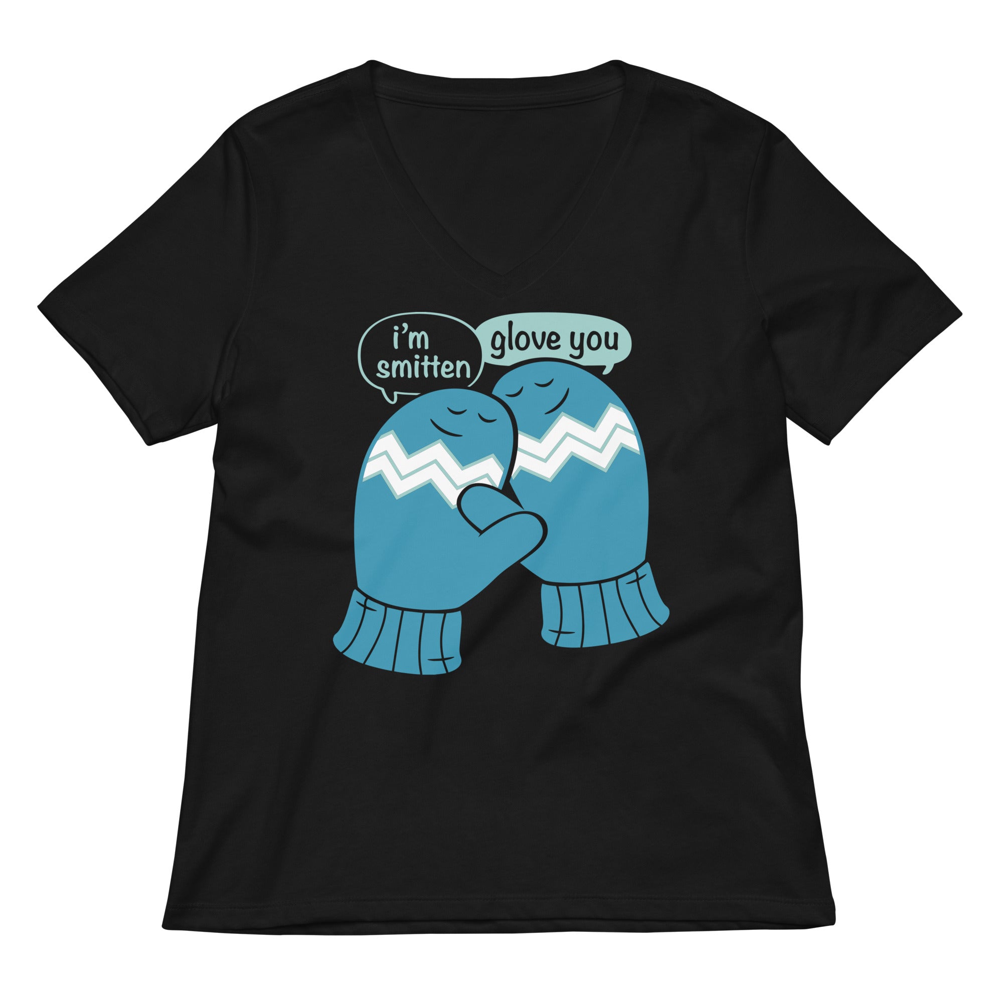 I M Smitten Women S V Neck Tee V Neck T Shirt Clean Design