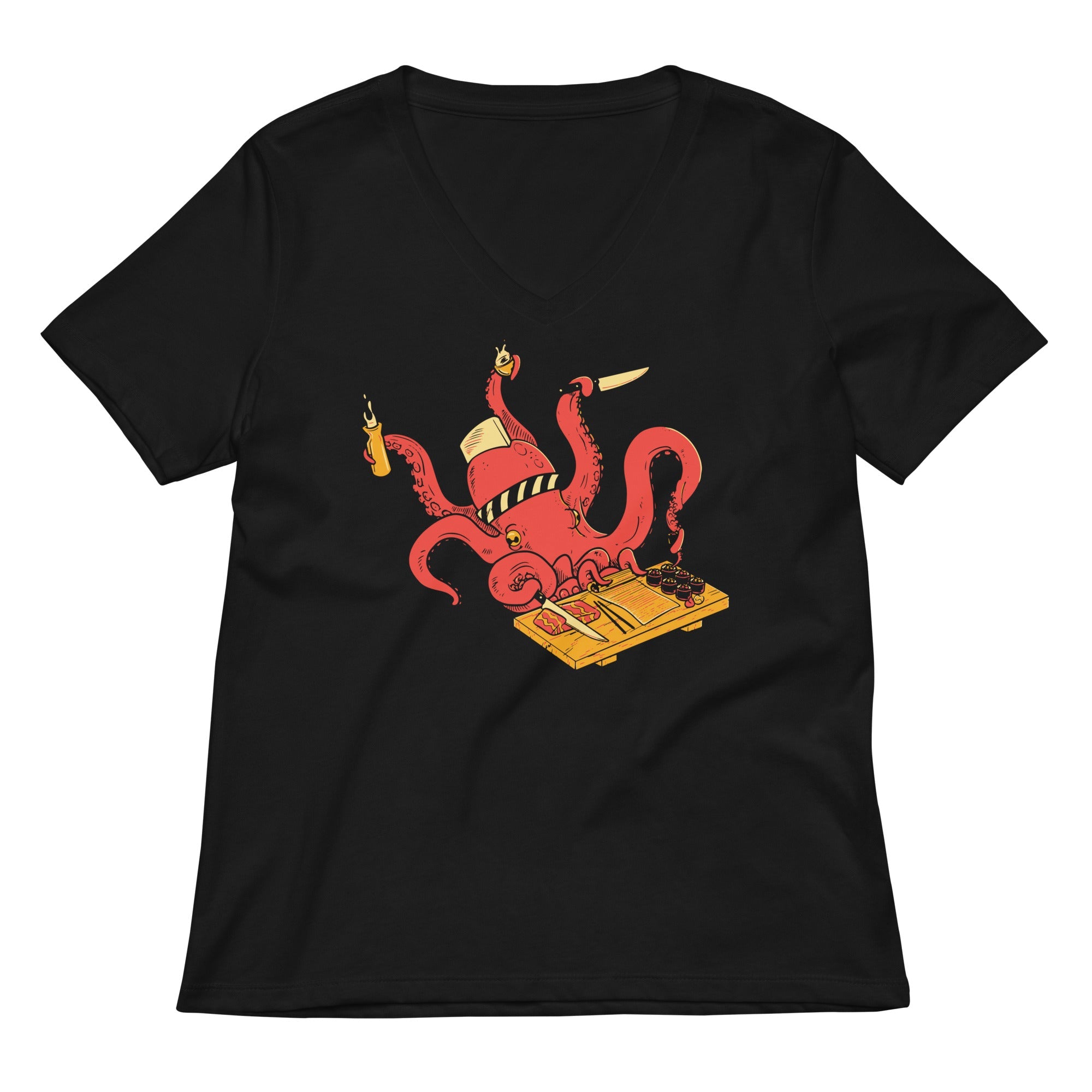 Octo Itamae Women S V Neck Tee V Neck T Shirt Minimal Style