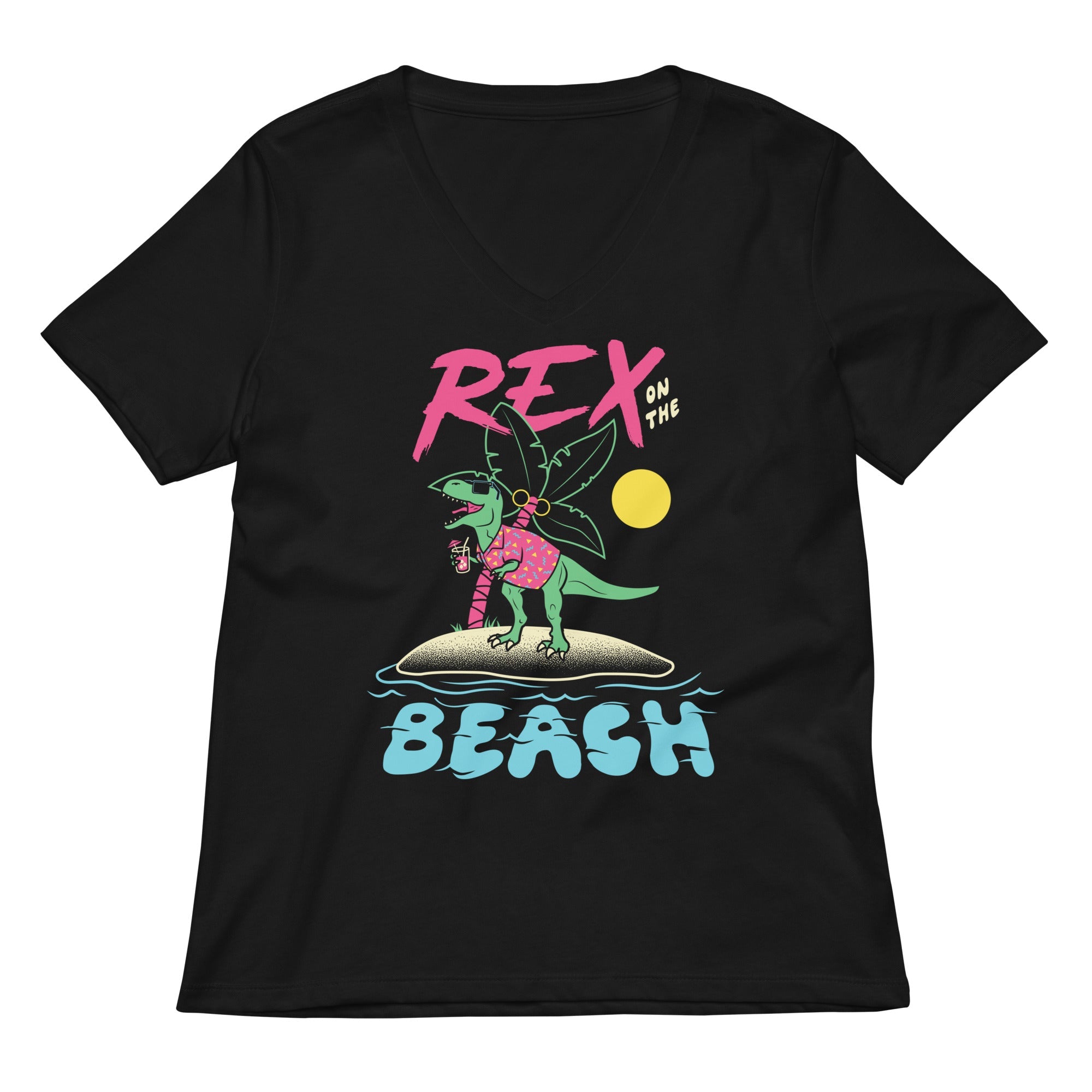 Rex On The Beach Women S V Neck Tee V Neck T Shirt Gift Ready