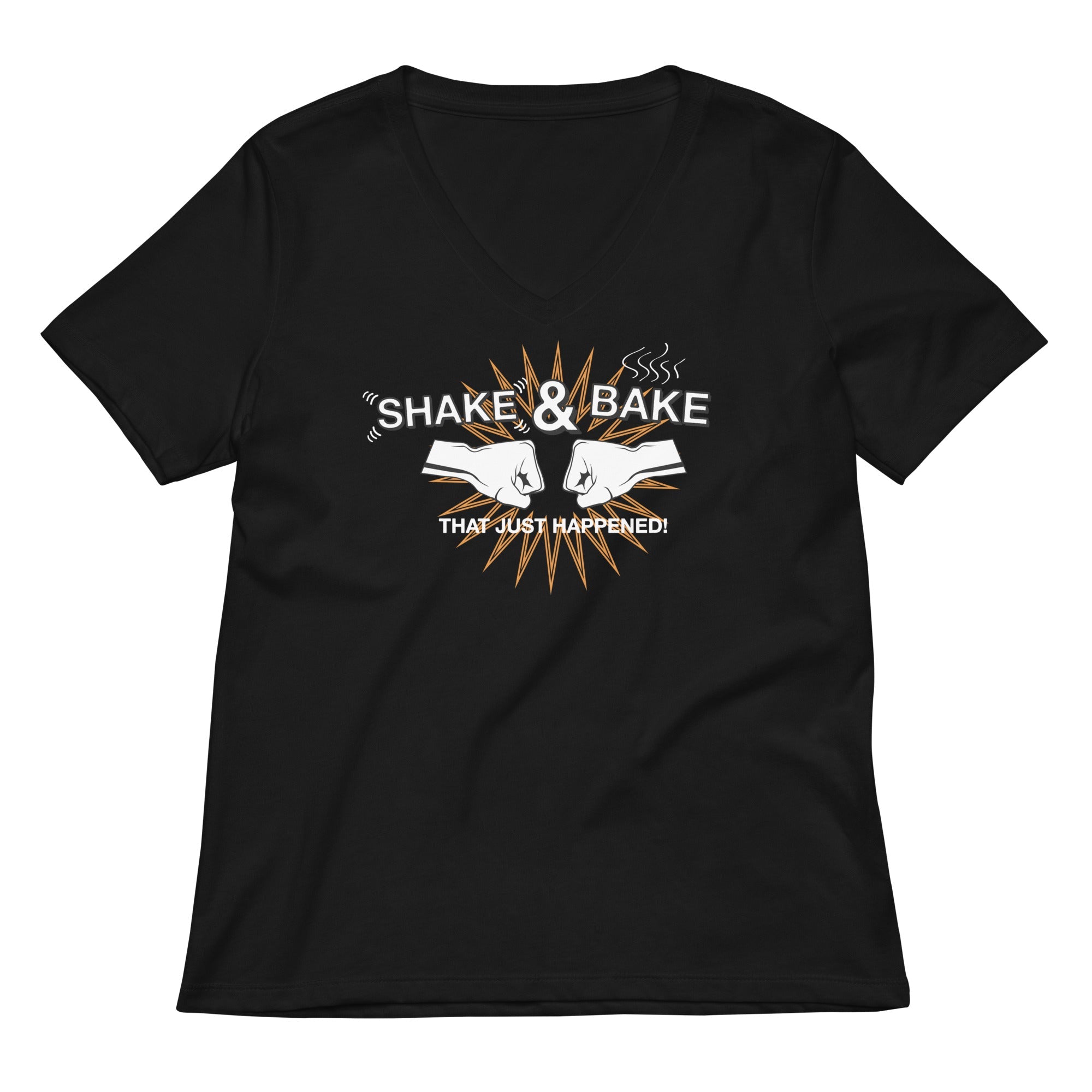 Shake Bake Women S V Neck Tee V Neck T Shirt Everyday Wear