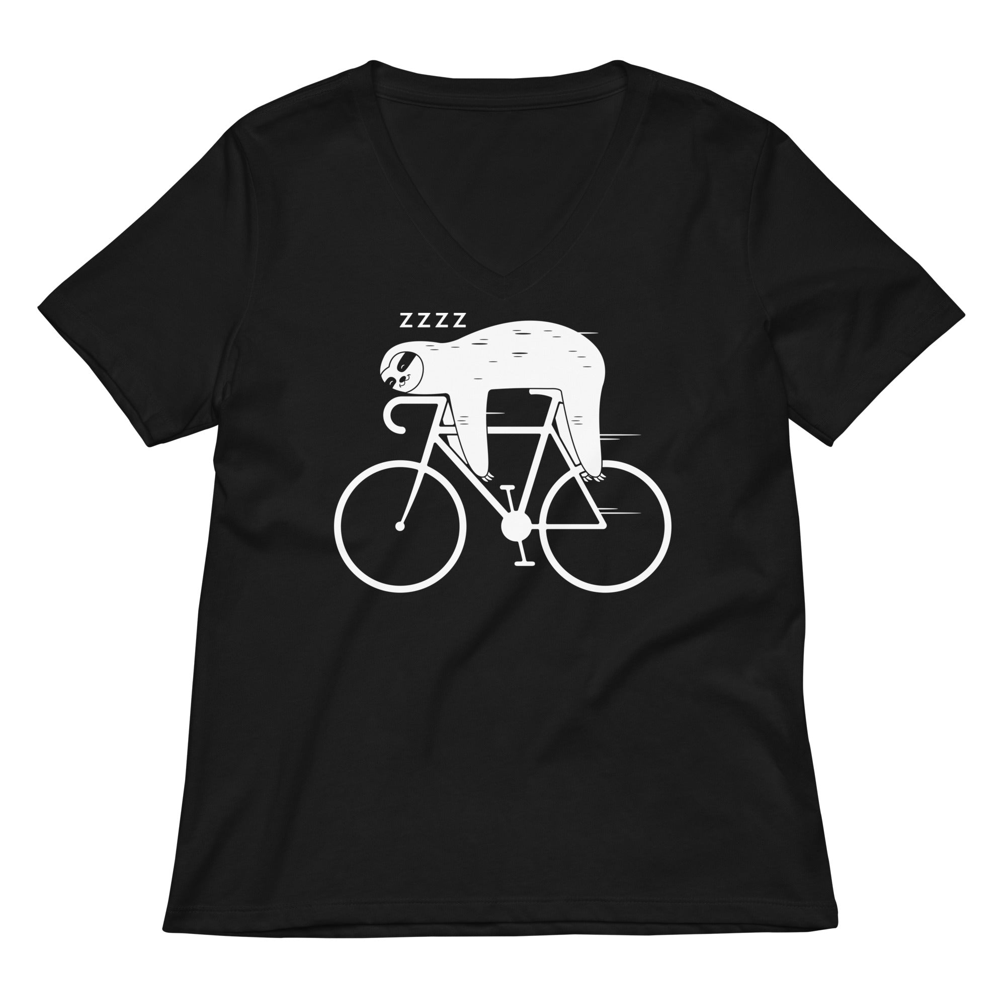Slow Rider Women S V Neck Tee V Neck T Shirt Everyday Wear