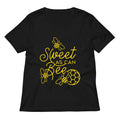 Sweet As Can Bee Women S V Neck Tee V Neck T Shirt US Trend