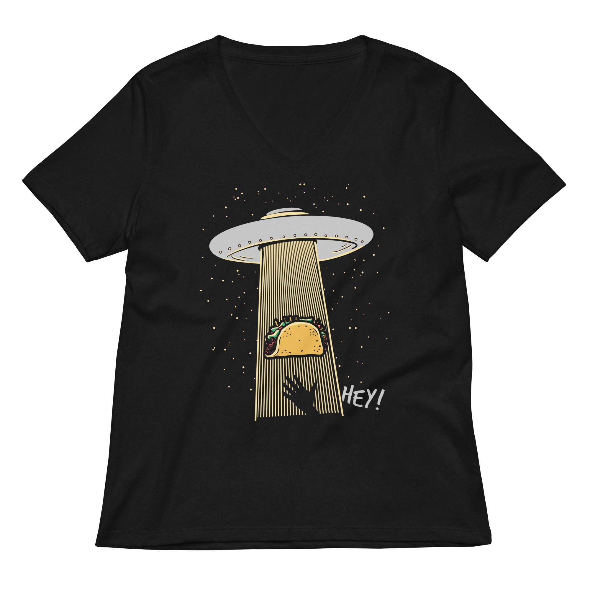 Taco Abduction Women S V Neck Tee V Neck T Shirt Gift Ready