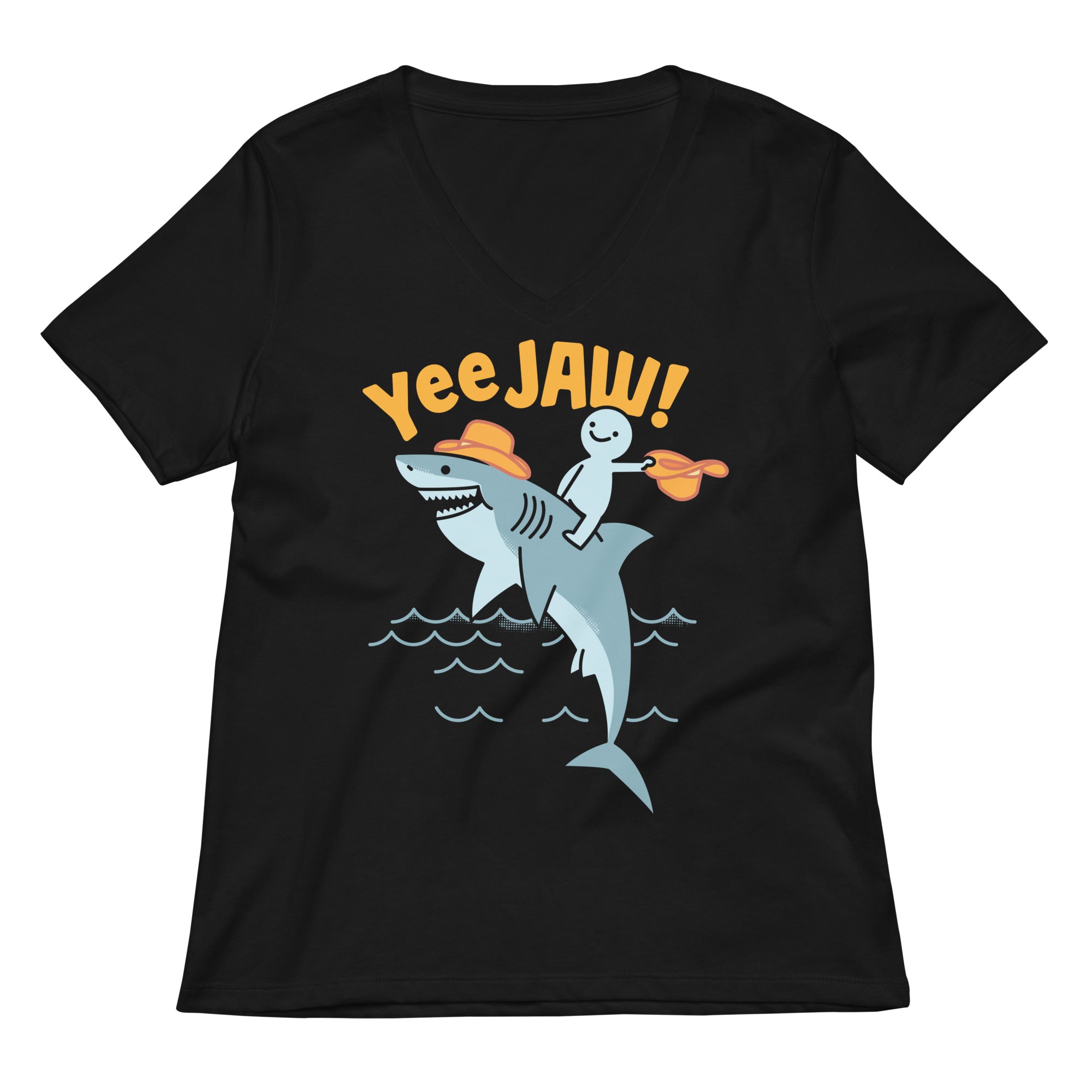 Yee Jaw Women S V Neck Tee V Neck T Shirt Minimal Style