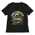 Orcanized Crime Women S V Neck Tee V Neck T Shirt Premium Print