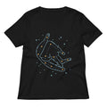 Catstellation Women S V Neck Tee V Neck T Shirt Everyday Wear
