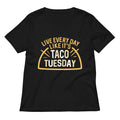 Taco Tuesday Women S V Neck Tee V Neck T Shirt Clean Design