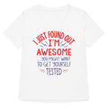 I M Awesome Get Yourself Tested Women S V Neck Tee V Neck T Shirt Premium Print