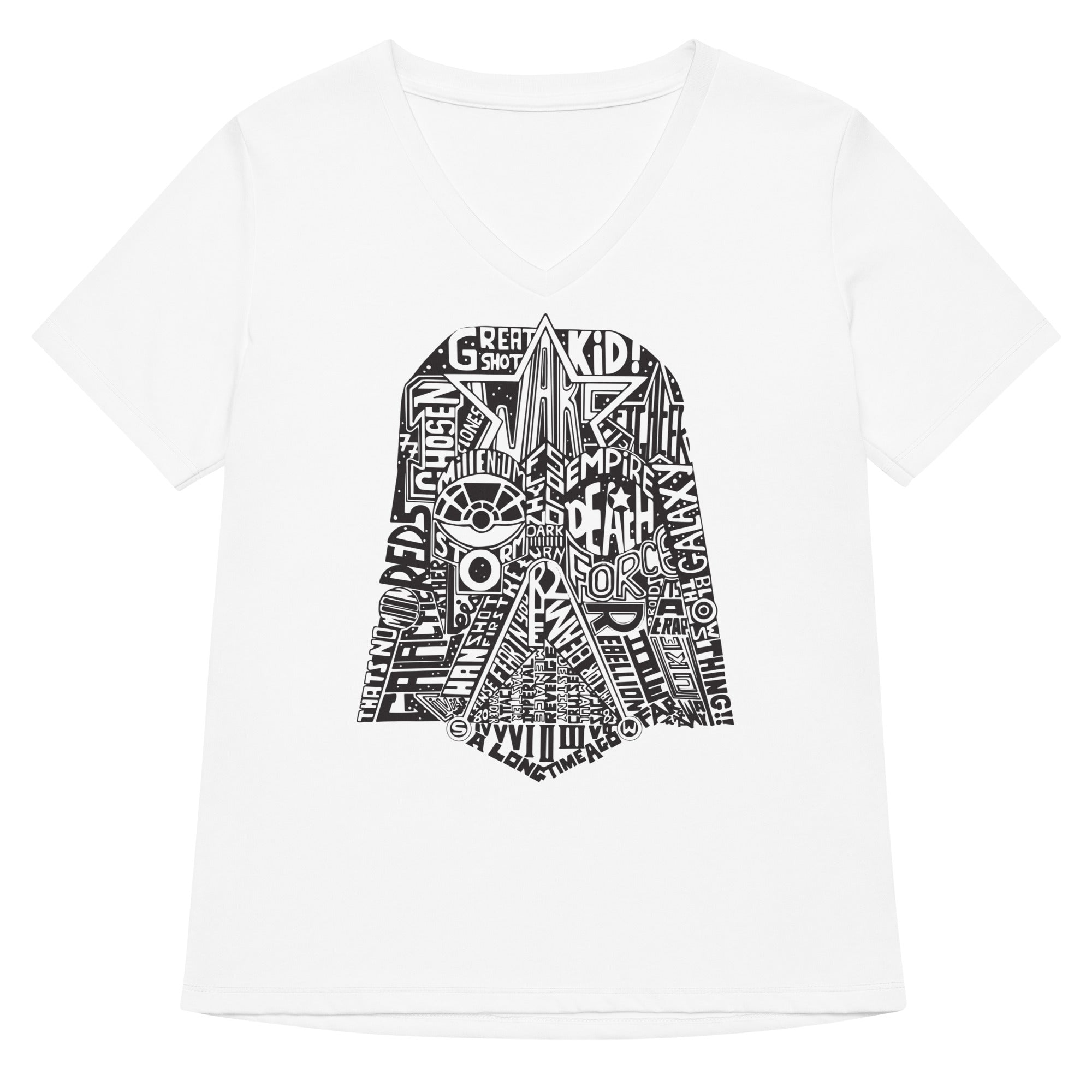 Star Words Women S V Neck Tee V Neck T Shirt Minimal Style