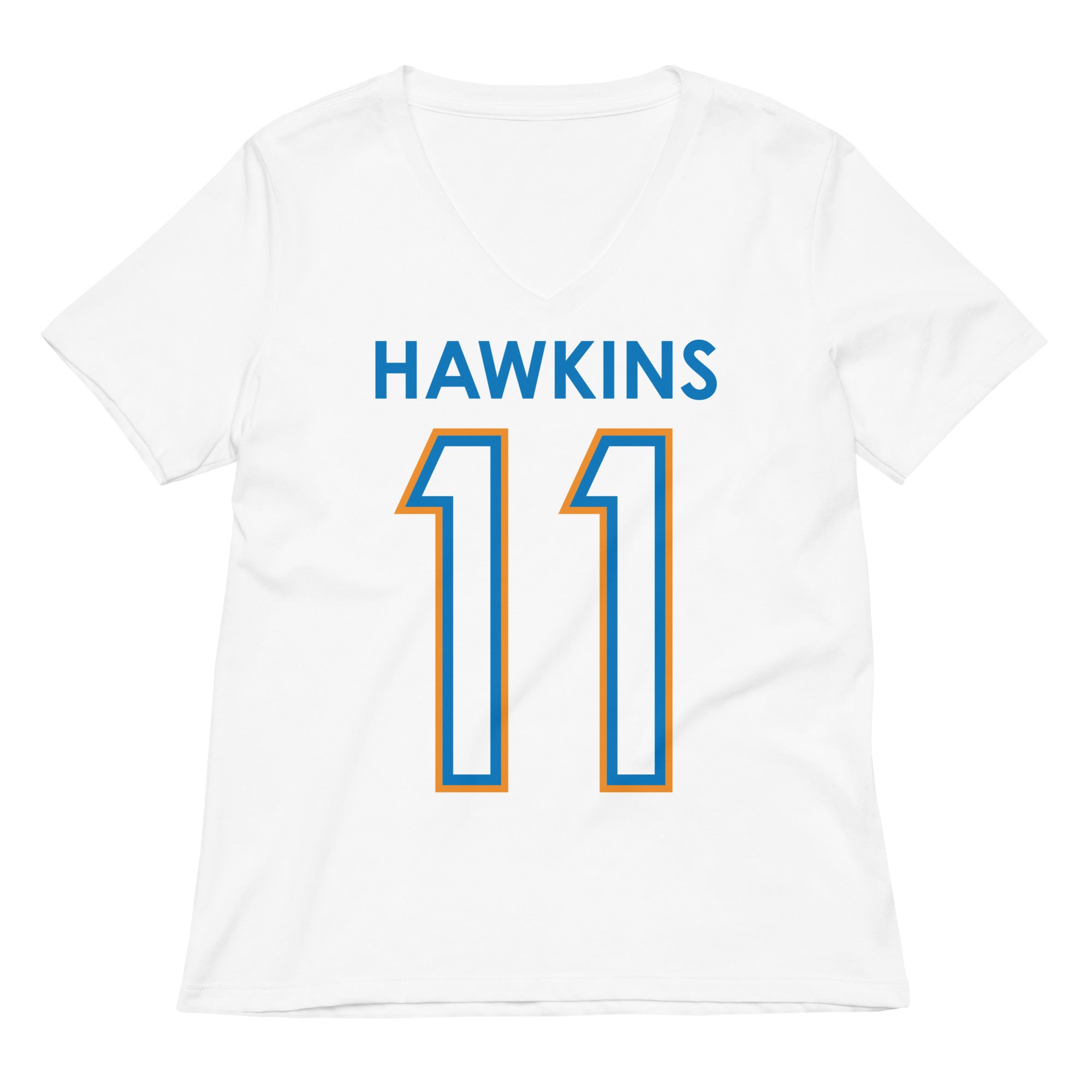 Hawkins 11 Women S V Neck Tee V Neck T Shirt Clean Design