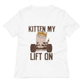 Kitten My Lift On Women S V Neck Tee V Neck T Shirt Clean Design
