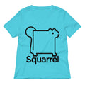 Squarrel Women S V Neck Tee V Neck T Shirt Clean Design
